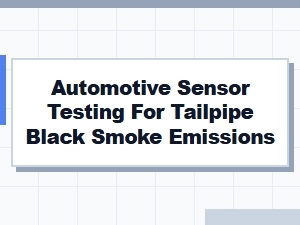 Diagnosing Diesel Smoke with Sensor Testing