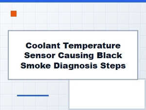 Diagnosing a Coolant Sensor Causing Black Smoke