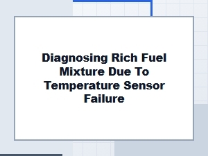 How a Temperature Sensor Failure Causes a Rich Fuel Mixture